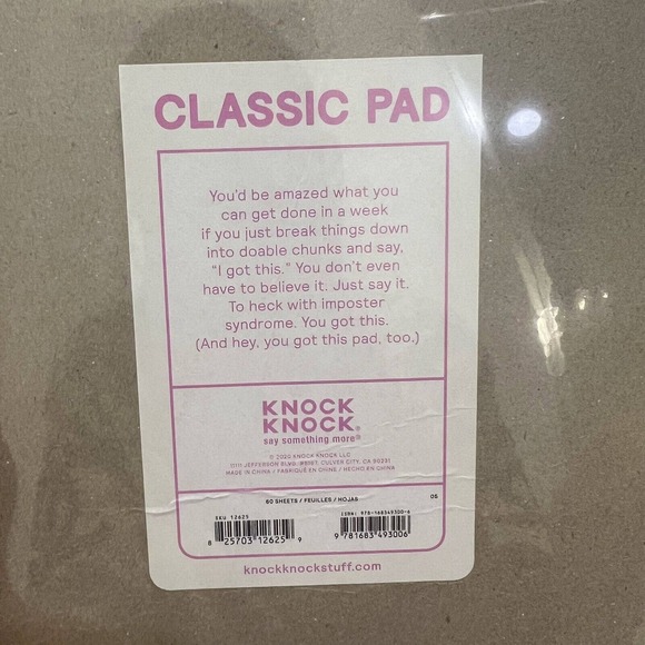 New Knock Knock I Got This Classis Notepad & Home Office Supplies 60 pages - Picture 2 of 2